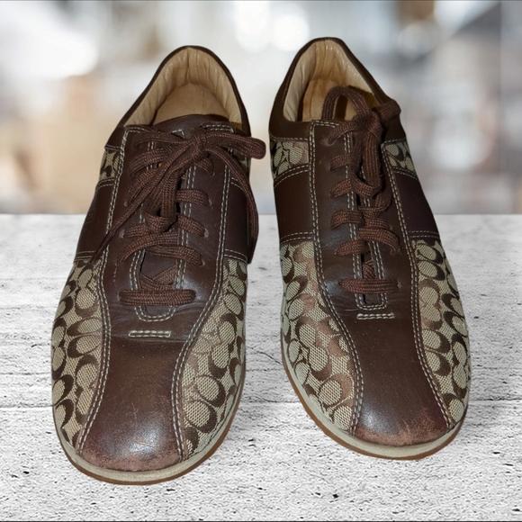 Coach noella brown sneaker/shoe size 9M - Picture 7 of 16